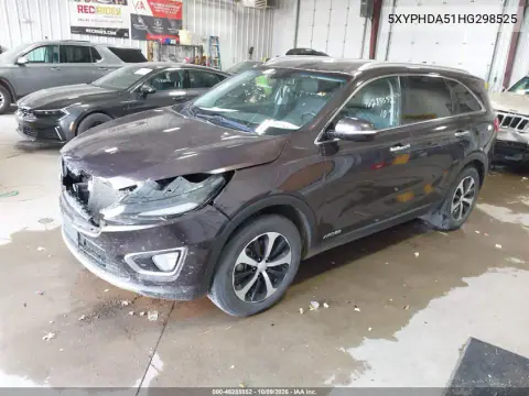 2017 Kia Sorento 3.3L Ex VIN 5XYPHDA51HG298525 фото 3