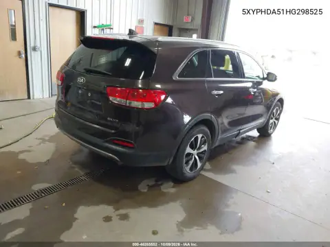 2017 Kia Sorento 3.3L Ex VIN 5XYPHDA51HG298525 фото 5