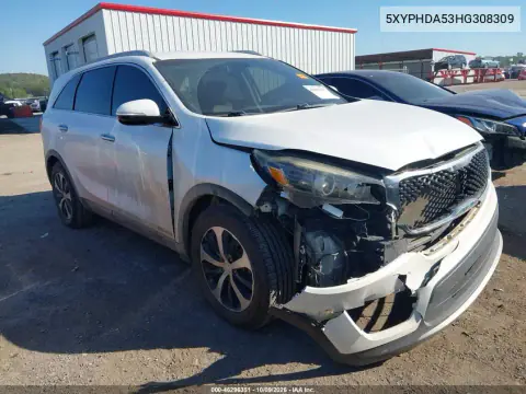 2017 Kia Sorento 3.3L Ex VIN 5XYPHDA53HG308309 фото 2