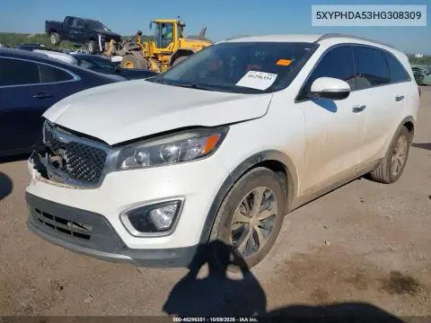 2017 Kia Sorento 3.3L Ex VIN 5XYPHDA53HG308309 фото 3