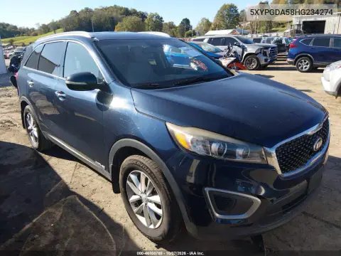 5XYPGDA58HG234274 — 2017 Kia Sorento, Пожар, фото до ремонта