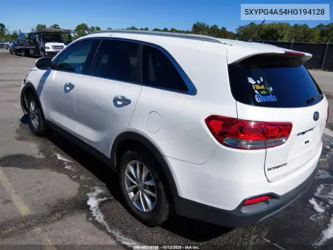 2017 Kia Sorento 3.3L Lx VIN 5XYPG4A54HG194128 фото 4