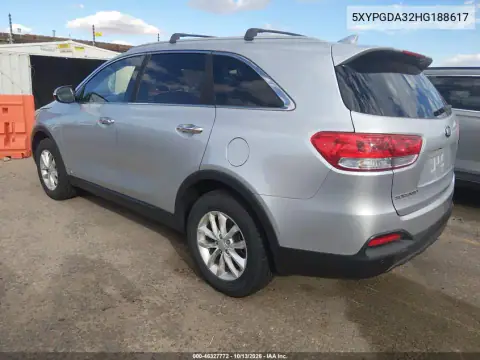 2017 Kia Sorento 2.4L Lx VIN 5XYPGDA32HG188617 фото 3