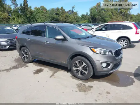 5XYPHDA18HG243342 — 2017 Kia Sorento, Естественный износ, фото до ремонта
