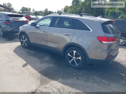 2017 Kia Sorento 2.0T Ex VIN 5XYPHDA18HG243342 фото 4
