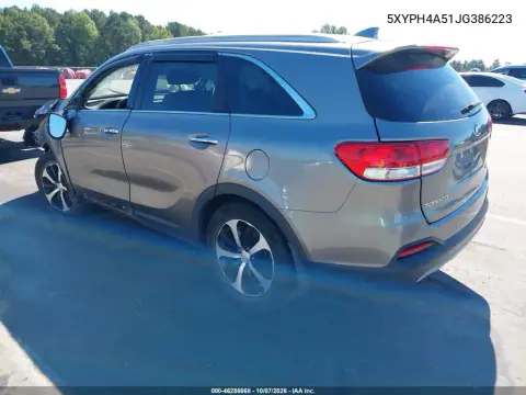 2018 Kia Sorento 3.3L Ex VIN 5XYPH4A51JG386223 фото 3