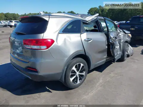 2018 Kia Sorento 3.3L Ex VIN 5XYPH4A51JG386223 фото 4