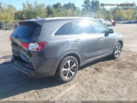 2018 Kia Sorento 2.0T Ex VIN 5XYPHDA15JG358986 фото 5