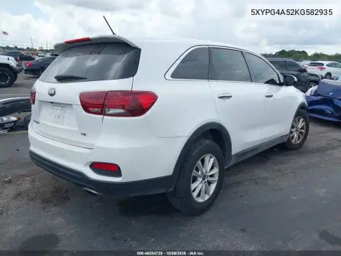 2019 Kia Sorento 3.3L Lx VIN 5XYPG4A52KG582935 фото 5