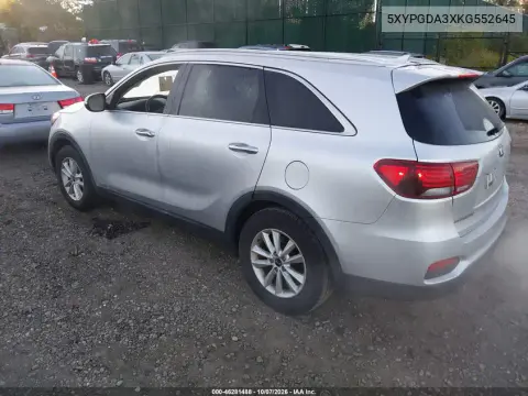 2019 Kia Sorento 2.4L Lx VIN 5XYPGDA3XKG552645 фото 4