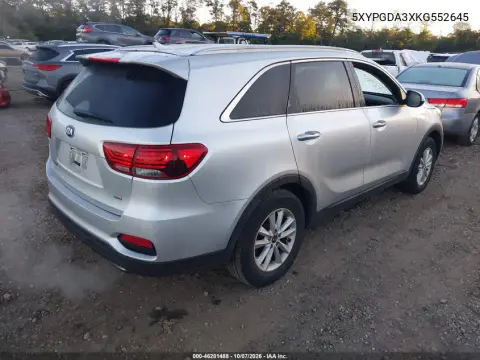 2019 Kia Sorento 2.4L Lx VIN 5XYPGDA3XKG552645 фото 5