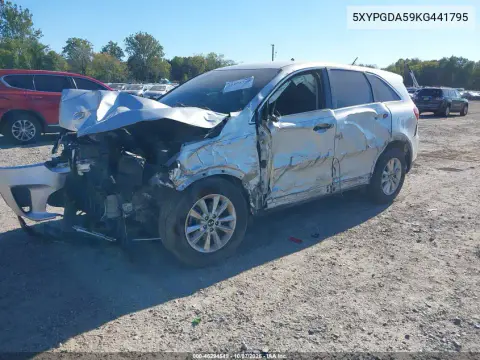 2019 Kia Sorento 3.3L Lx VIN 5XYPGDA59KG441795 фото 2