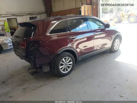 2019 Kia Sorento 2.4L Lx VIN 5XYPGDA33KG539154 фото 5