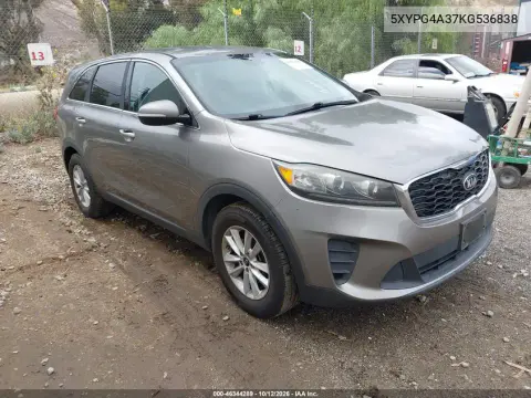 5XYPG4A37KG536838 — 2019 Kia Sorento, Естественный износ, фото до ремонта