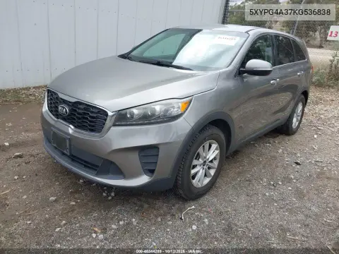 2019 Kia Sorento 2.4L Lx VIN 5XYPG4A37KG536838 фото 3