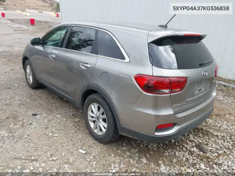 2019 Kia Sorento 2.4L Lx VIN 5XYPG4A37KG536838 фото 4