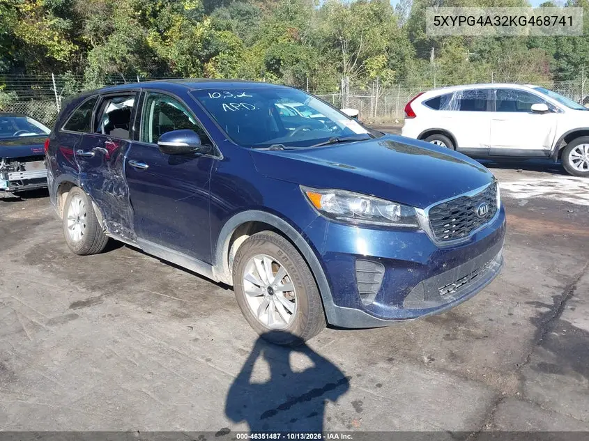 5XYPG4A32KG468741 — 2019 Kia Sorento, фото 2 с аукциона IAAI, Правый бок