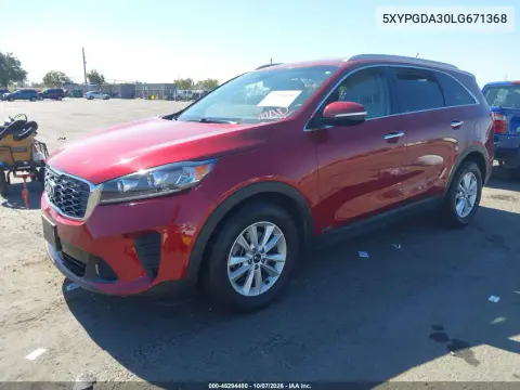 2020 Kia Sorento 2.4L Lx VIN 5XYPGDA30LG671368 фото 3