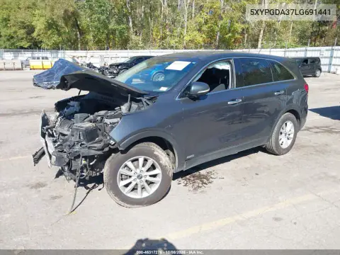 2020 Kia Sorento 2.4L Lx VIN 5XYPGDA37LG691441 фото 2