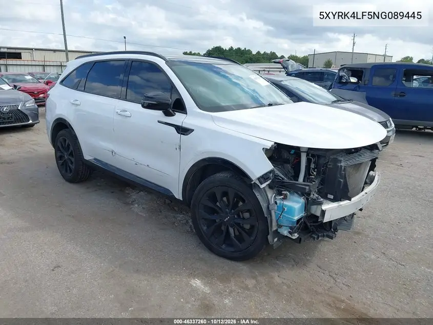 2022 Kia Sorento Sx VIN 5XYRK4LF5NG089445 фото 2
