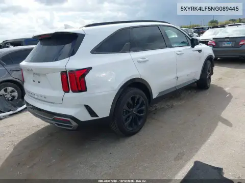 2022 Kia Sorento Sx VIN 5XYRK4LF5NG089445 фото 5