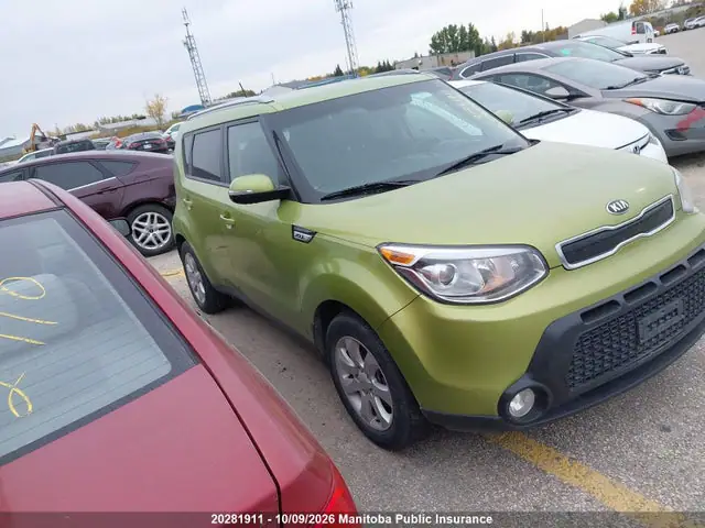 KNDJP3A58G7845403 — 2016 Kia SOUL EX, Град (Hail), фото до ремонта