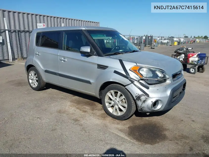 2012 Kia Soul + VIN KNDJT2A67C7415614 фото 2