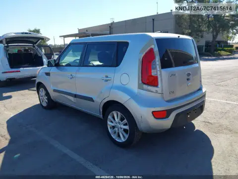 2012 Kia Soul + VIN KNDJT2A67C7415614 фото 4