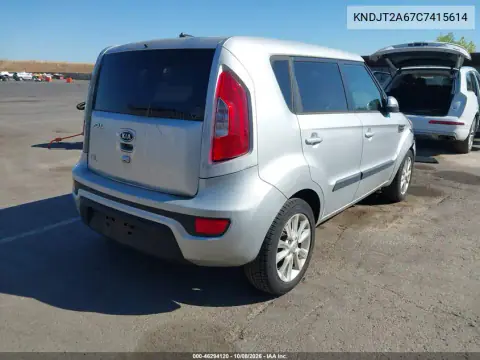2012 Kia Soul + VIN KNDJT2A67C7415614 фото 5