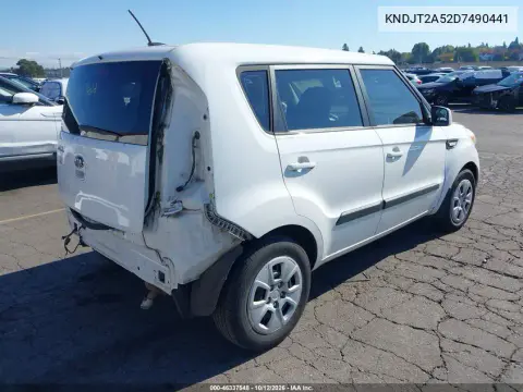 2013 Kia Soul VIN KNDJT2A52D7490441 фото 5