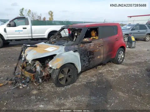2016 Kia Soul VIN KNDJN2A22G7285688 фото 2