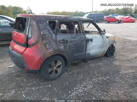 2016 Kia Soul VIN KNDJN2A22G7285688 фото 4