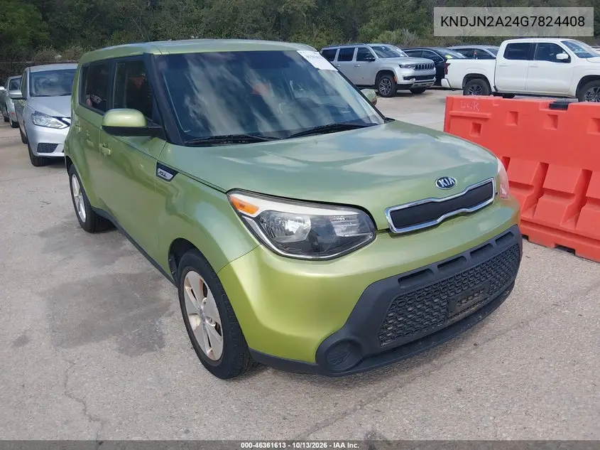 KNDJN2A24G7824408 — 2016 Kia Soul, фото 2 с аукциона IAAI, Естественный износ