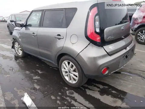 2017 Kia Soul + VIN KNDJP3A59H7497600 фото 3
