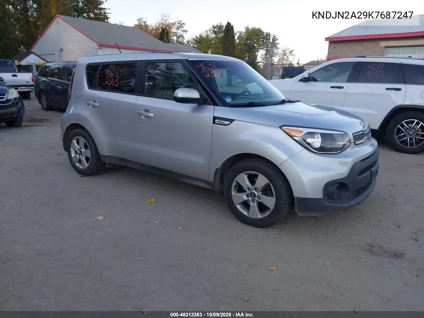2019 Kia Soul VIN KNDJN2A29K7687247 фото 2