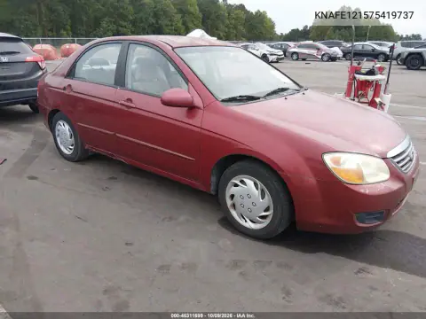 KNAFE121575419737 — 2007 Kia Spectra, Естественный износ, фото до ремонта
