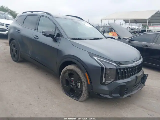 KNDPVDDG4T7375688 — 2026 Kia Sportage Hybrid X-Line, Передняя часть слева (Left Front), фото до ремонта