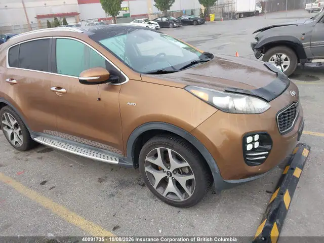 KNDPRCA66H7088077 — 2017 Kia Sportage Sx Turbo, Левый бок (Left Side), фото до ремонта