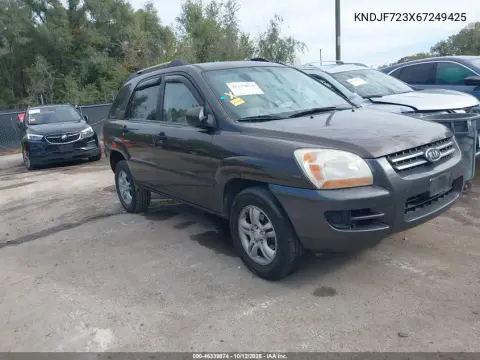 KNDJF723X67249425 — 2006 Kia Sportage, Кража, фото до ремонта