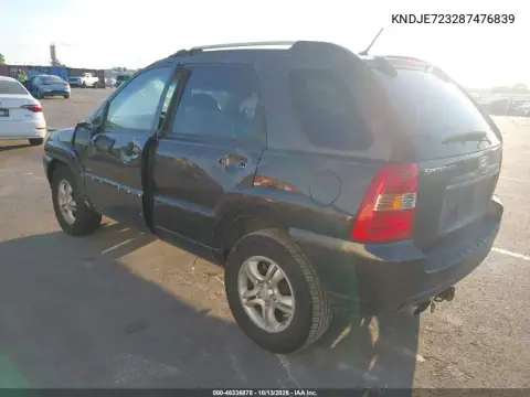 KNDJE723287476839 — 2008 Kia Sportage, фото 4 с аукциона IAAI, Передняя часть
