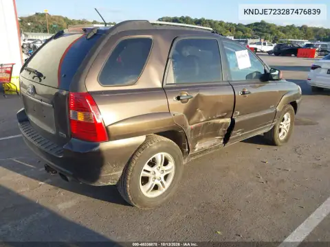 KNDJE723287476839 — 2008 Kia Sportage, фото 5 с аукциона IAAI, Передняя часть