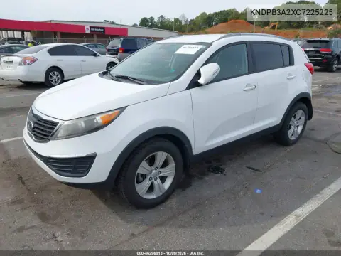 2012 Kia Sportage Lx VIN KNDPB3A2XC7225225 фото 3