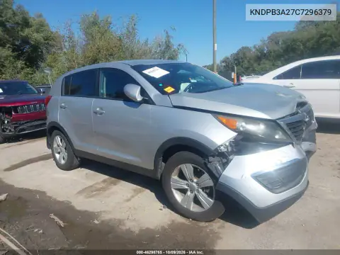 2012 Kia Sportage Lx VIN KNDPB3A27C7296379 фото 2