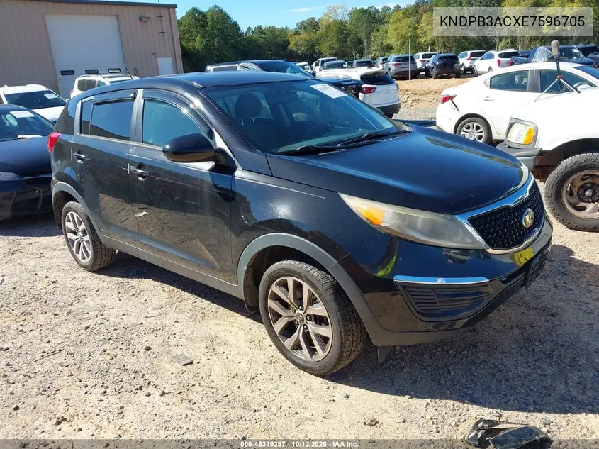 2014 Kia Sportage Lx VIN KNDPB3ACXE7596705 фото 2