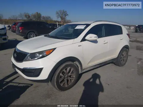 2015 Kia Sportage Lx VIN KNDPBCAC7F7773972 фото 3