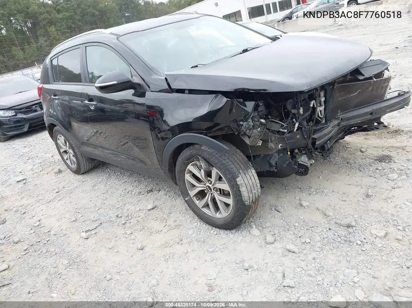 2015 Kia Sportage Lx VIN KNDPB3AC8F7760518 фото 1