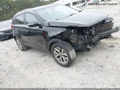 KNDPB3AC8F7760518 — 2015 Kia Sportage, Передняя часть, фото до ремонта