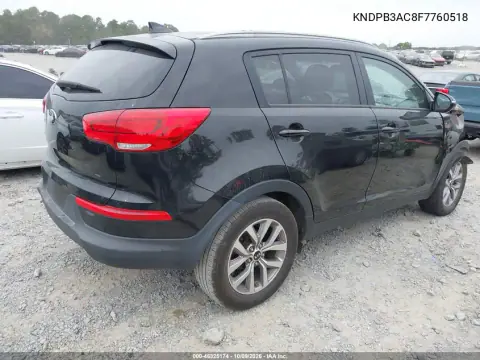 2015 Kia Sportage Lx VIN KNDPB3AC8F7760518 фото 4