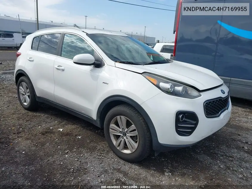 KNDPMCAC4H7169955 — 2017 Kia Sportage, фото 2 с аукциона IAAI, Кража