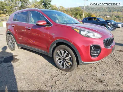 KNDPNCAC7H7150216 — 2017 Kia Sportage, Естественный износ, фото до ремонта